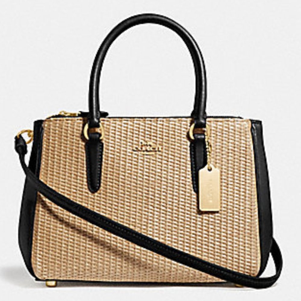 Coach || MINI SURREY CARRYALL (Gld/Blk)